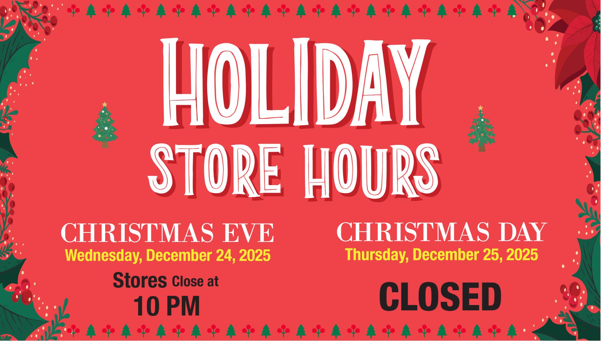 Christmas Store Hour