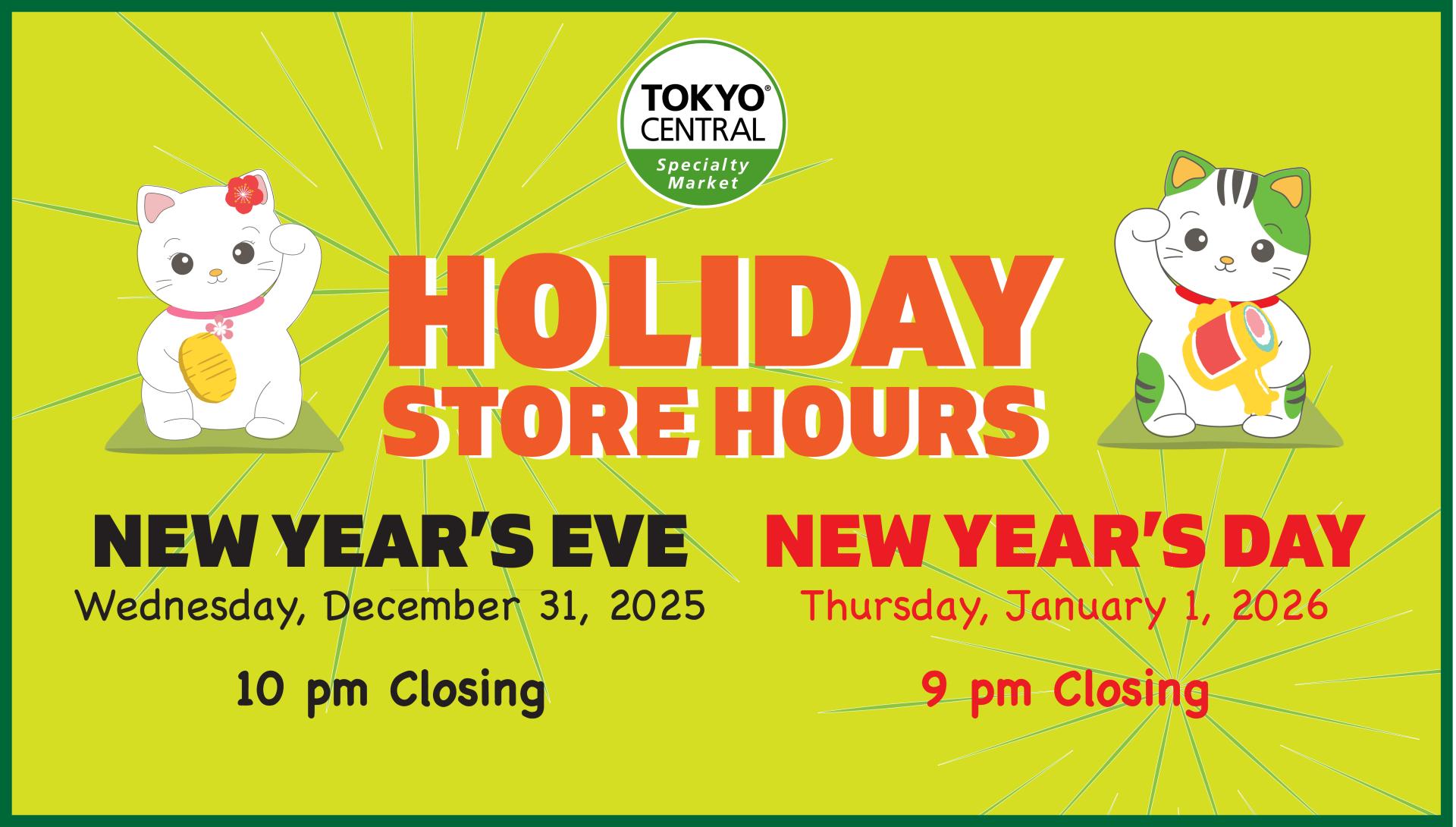 Holiday Hours