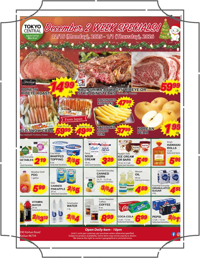 2 Week Special - December 15, 2025 - January 1, 2026