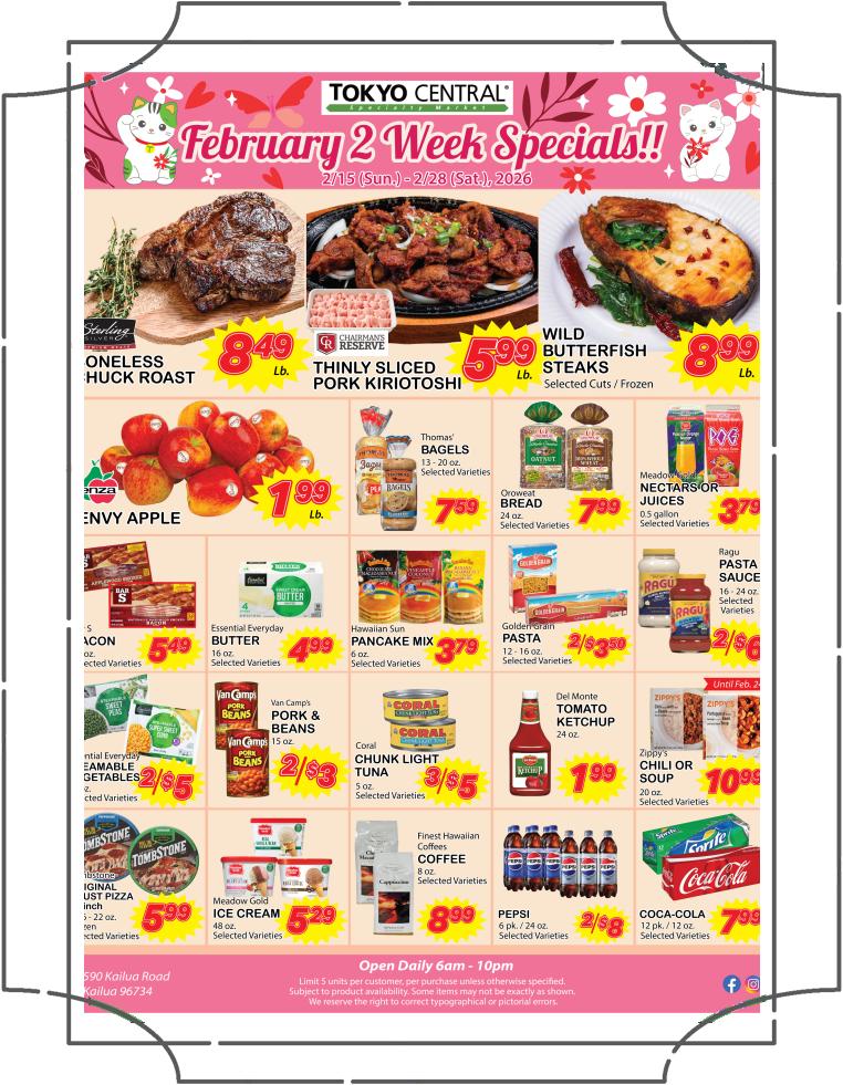 2 Week Special - February 15, 2026 - February 28, 2026