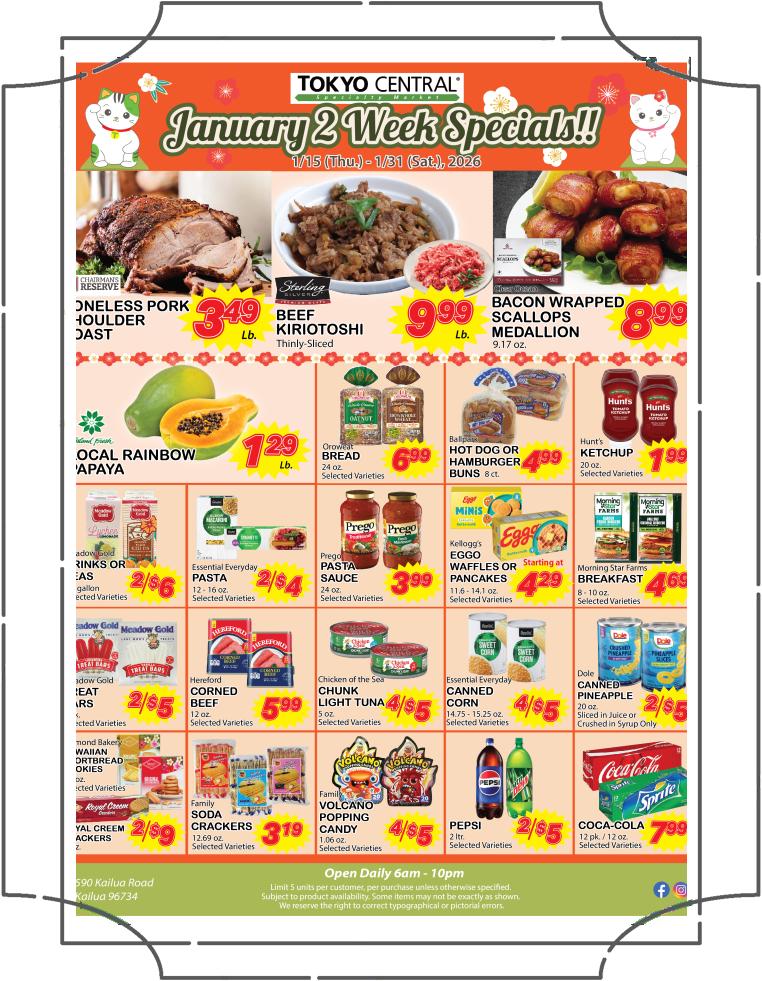 2 Week Special - January 15, 2026 - January 31, 2026