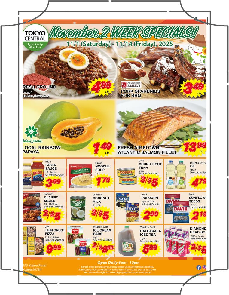 2 Week Special - November 1 - 14, 2025