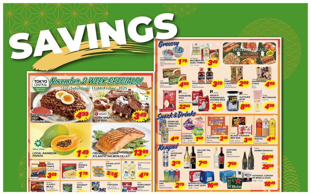 2 Week Special - Nov 1 - 14, 2025