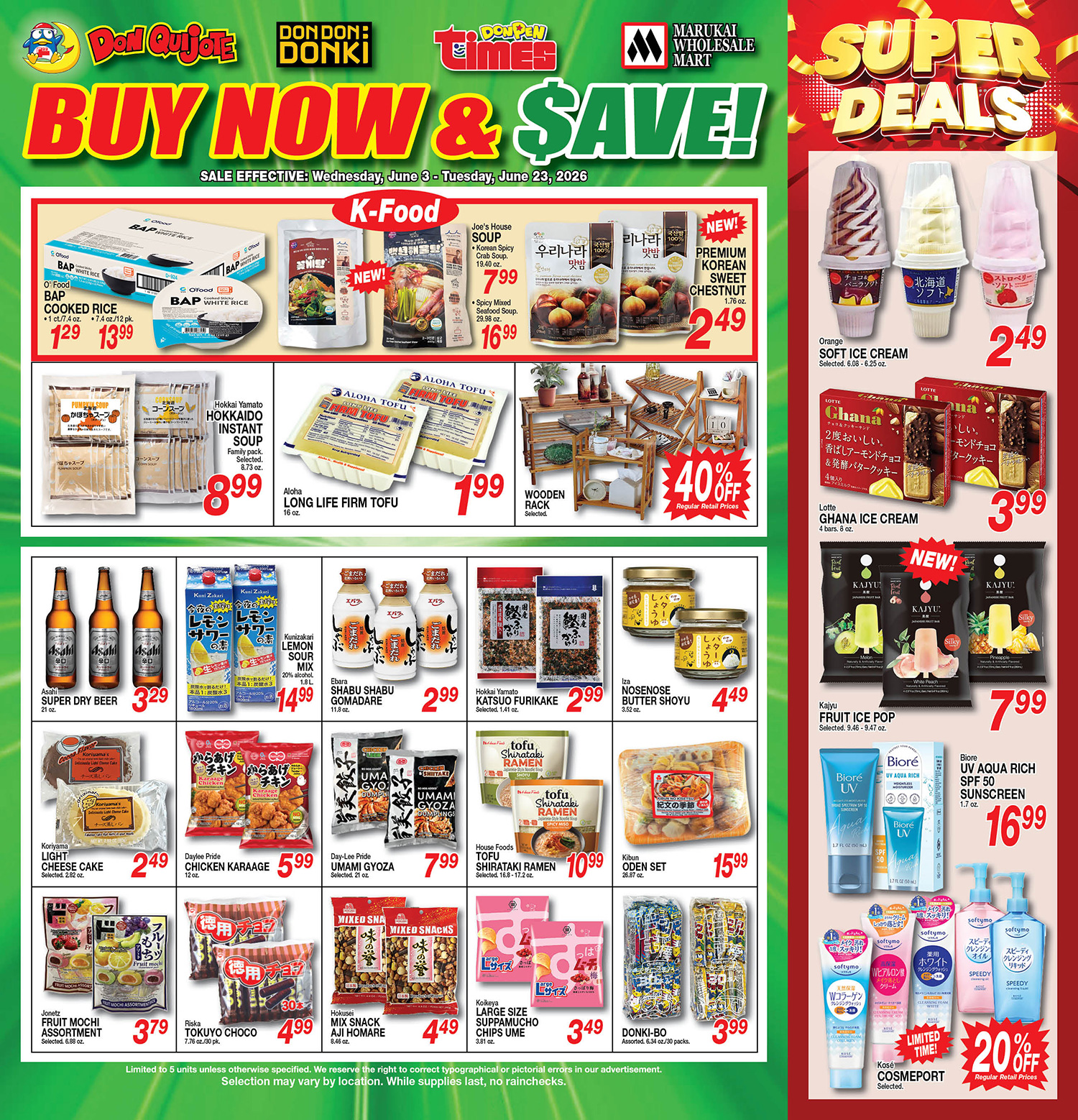 Buy Now & Save - Jun 3, 2026 - Jun 23, 2026