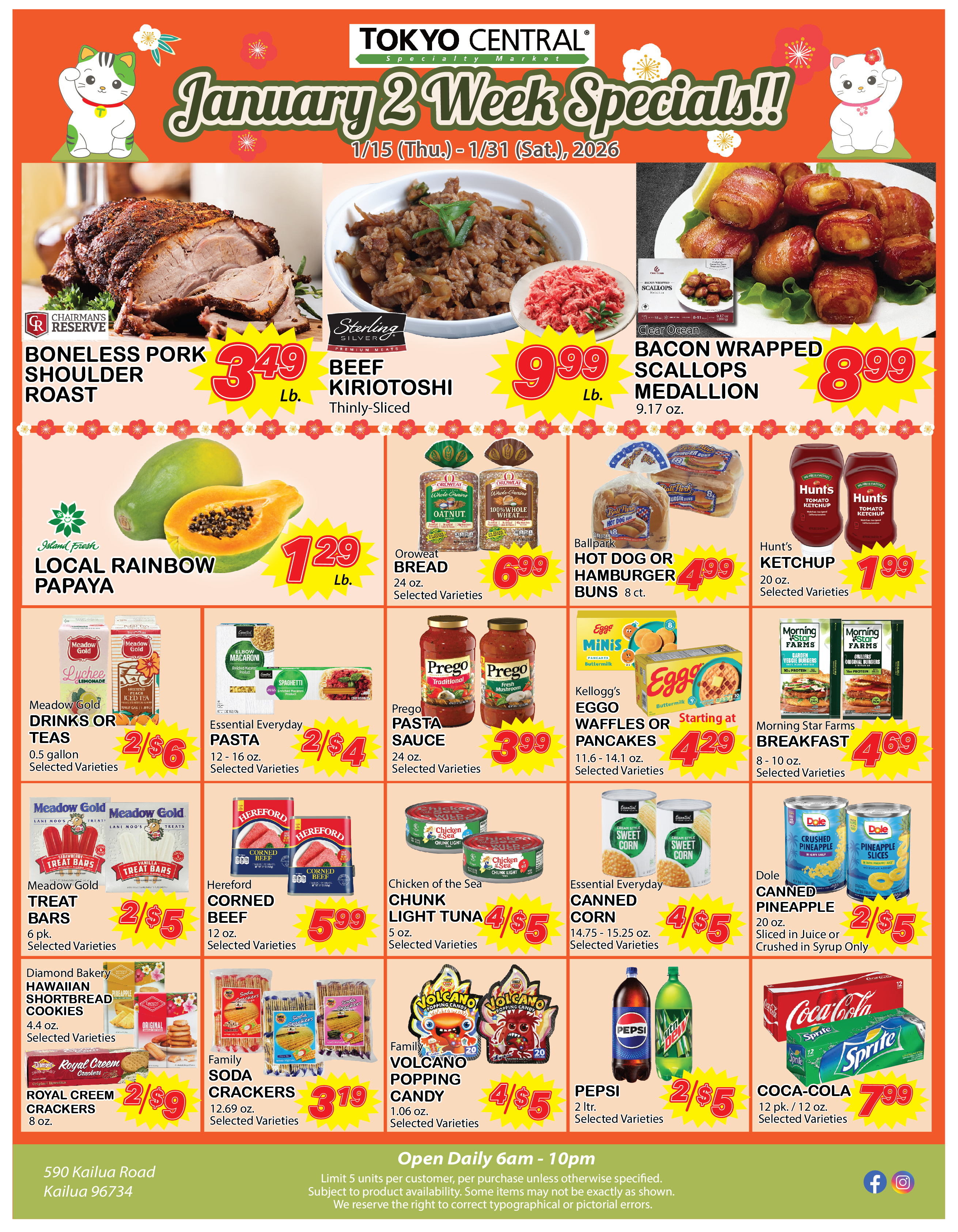 2 Week Special - January 15, 2026 - January 31, 2026