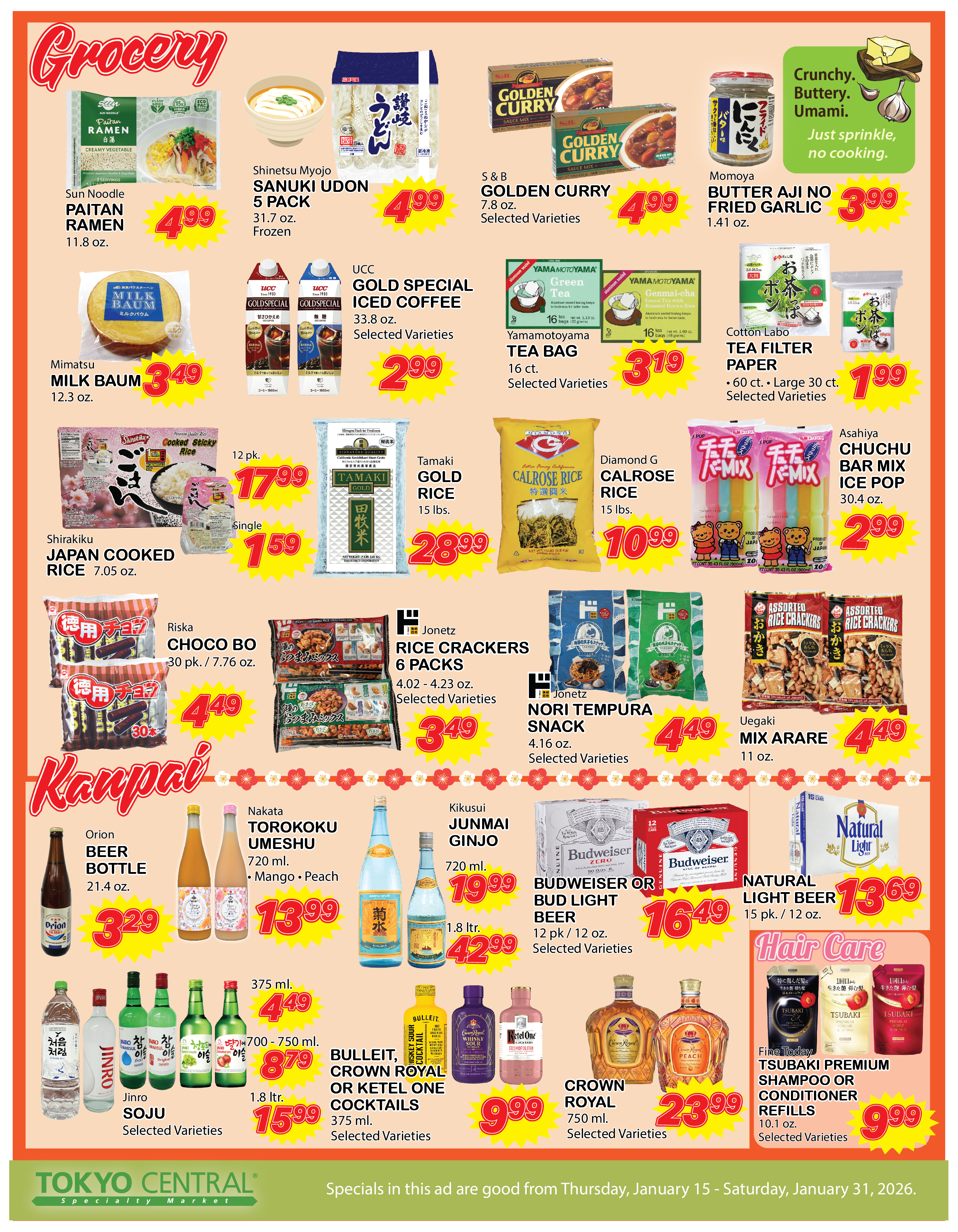 2 Week Special - January 15, 2026 - January 31, 2026