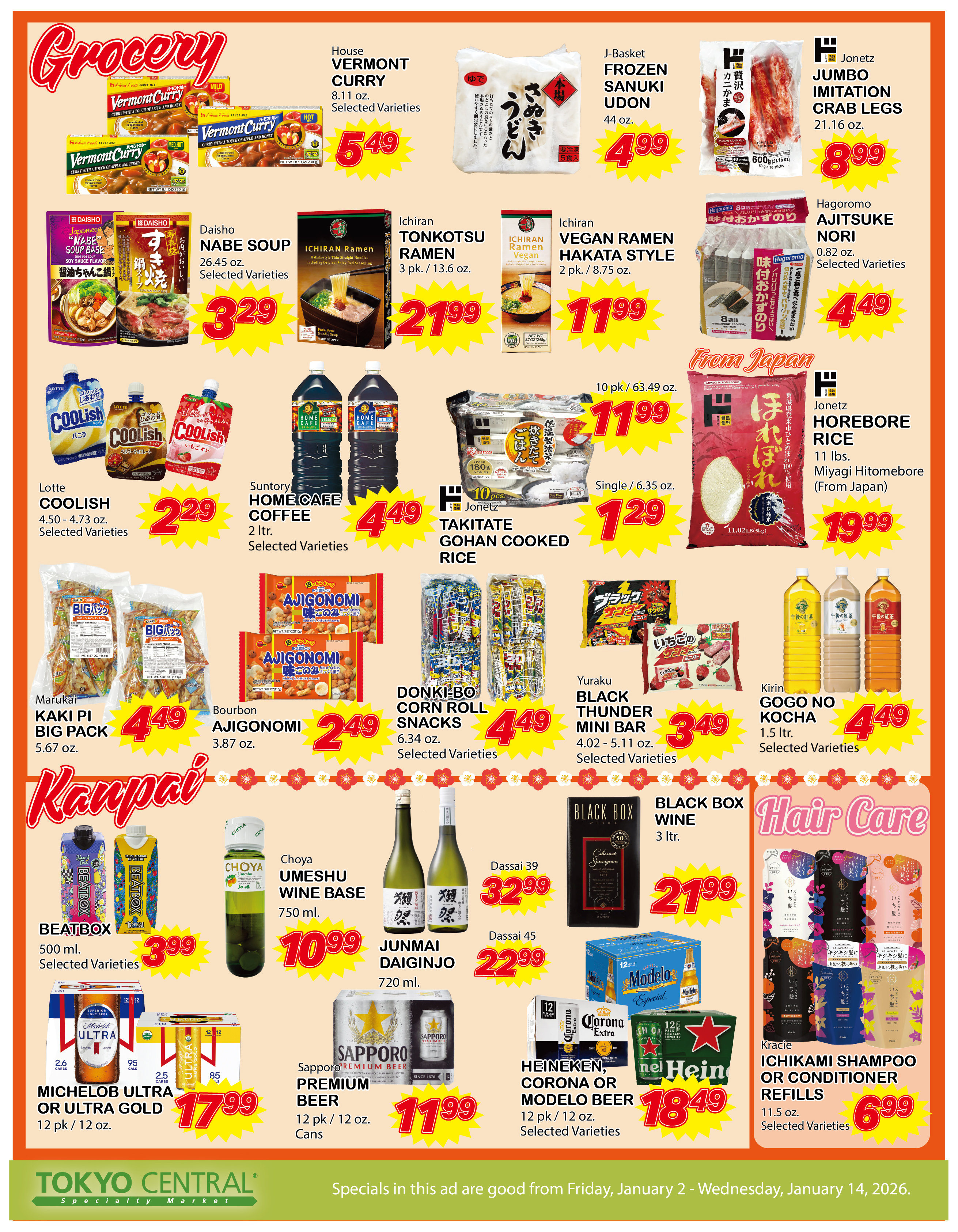 2 Week Special - January 2, 2026 - January 14, 2026