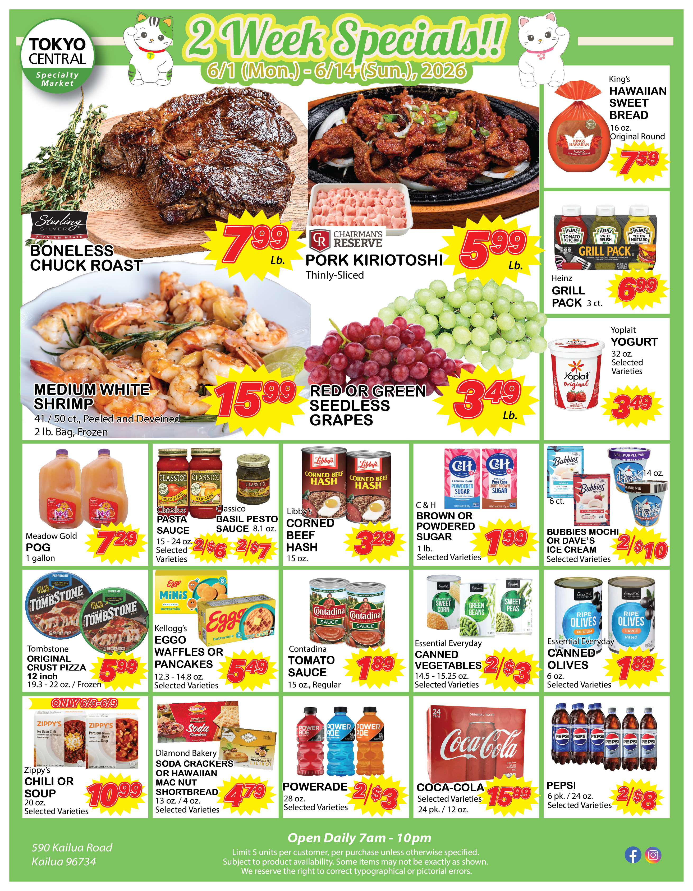 2 Week Special - June 1, 2026 - June 14, 2026