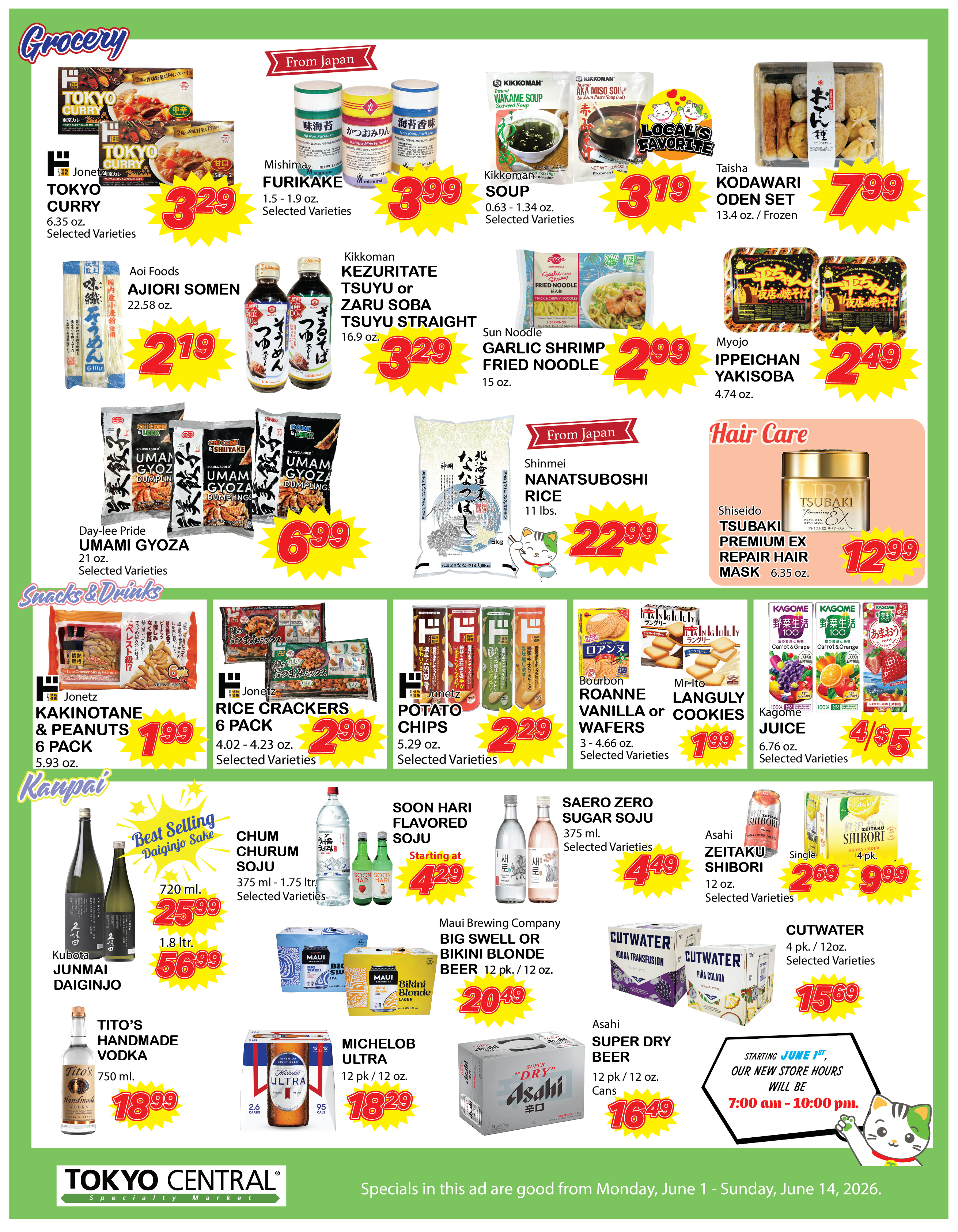 2 Week Special - June 1, 2026 - June 14, 2026