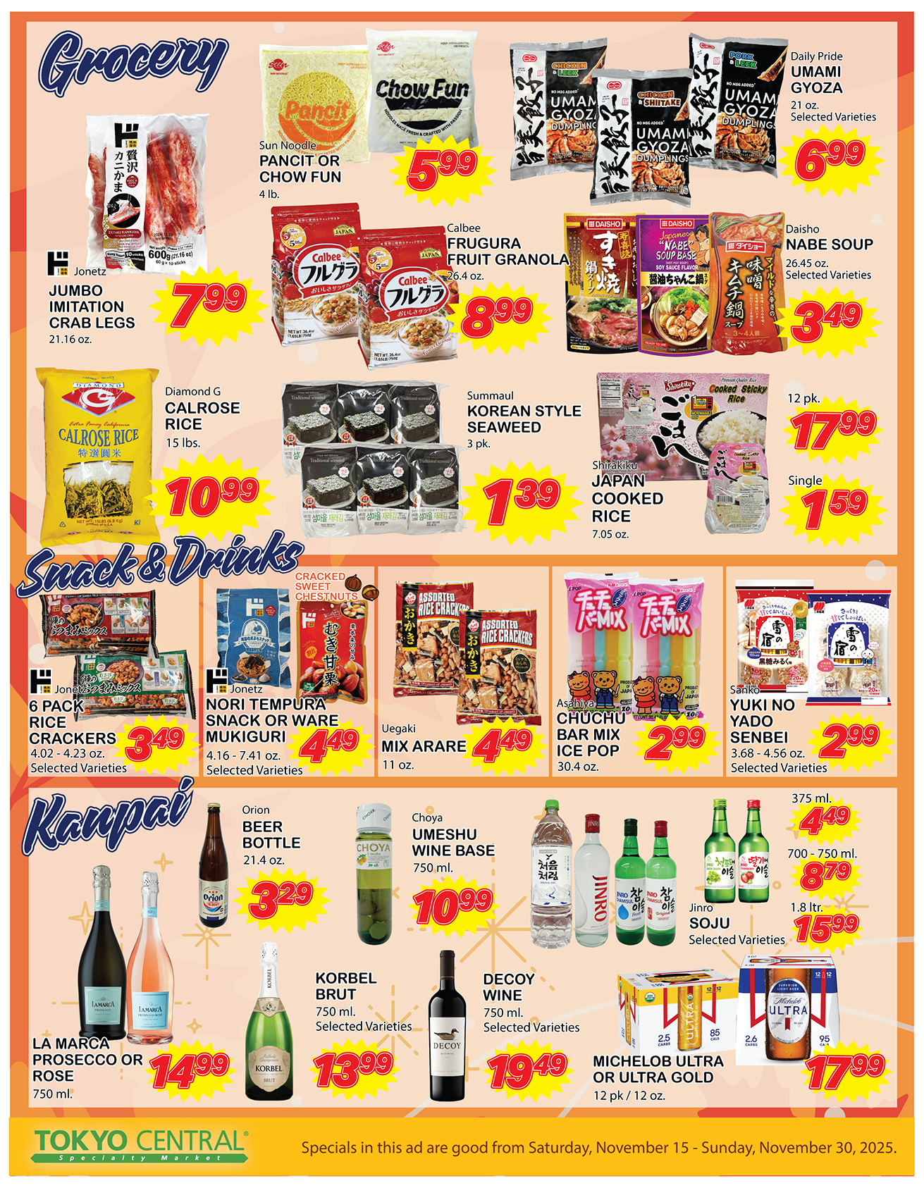 2 Week Special - November 15 - 30, 2025