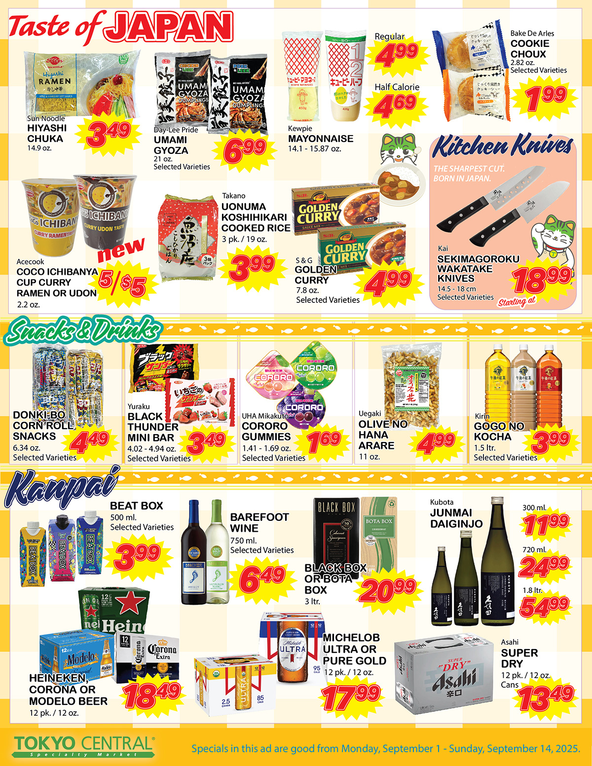 2 Week Special - September 01 - 14, 2025